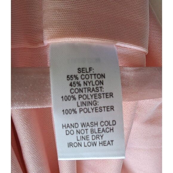 Lulu's Woman's Peach Pink Halter Lace Party Barbie Core Cocktail Dress Medium - Picture 8 of 8